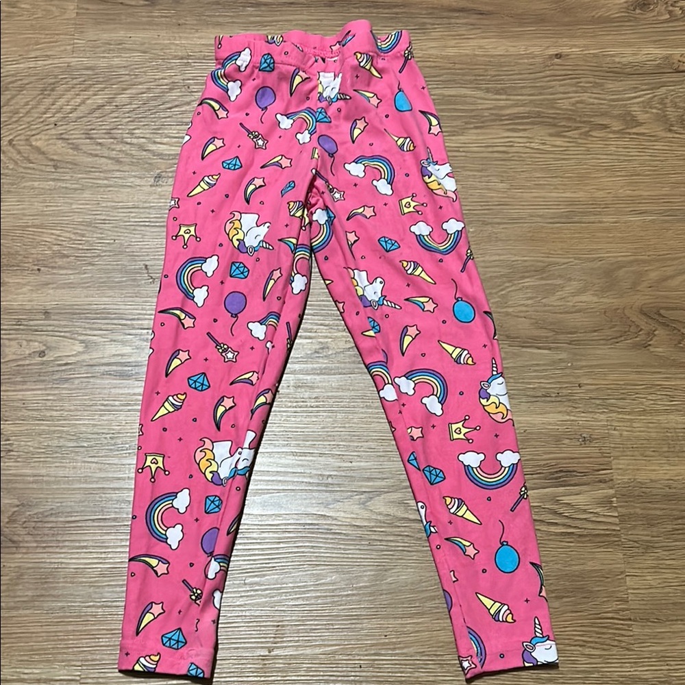 Bobbie Brooks Kids Pajama Bottoms - Pink Unicorn Print